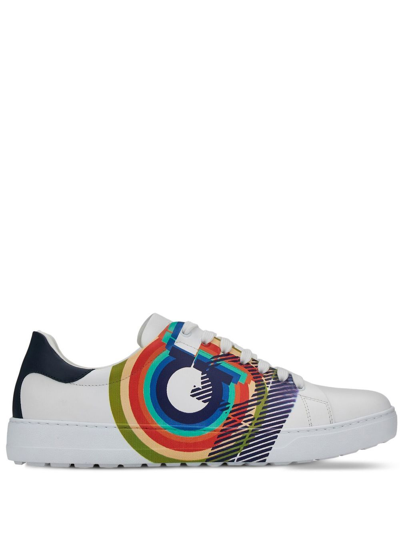 Ferragamo Gancini Sneaker In White