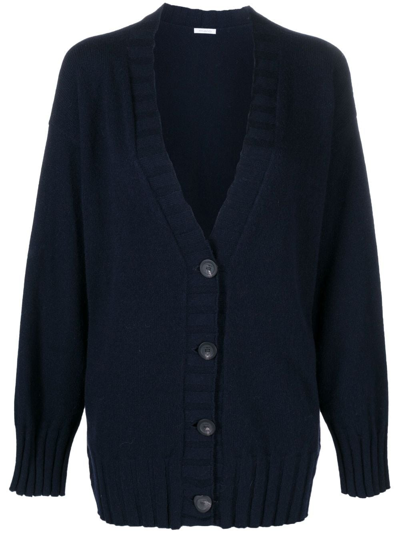 Malo Button-up Cardigan In Blue