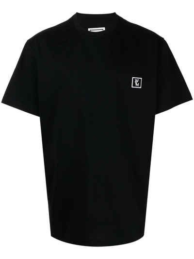 Wooyoungmi Black Embroidered T-shirt