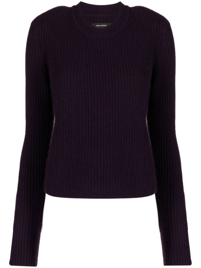 Isabel Marant Crew-neck Jumper In Purple