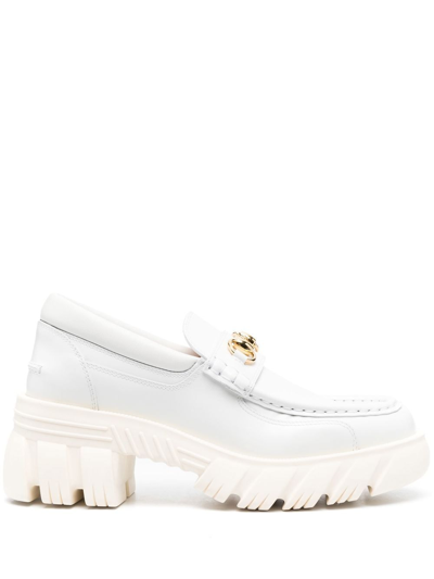 Gucci Horsebit-detail Loafers In White