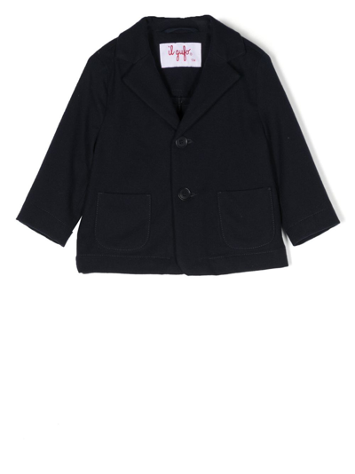 Il Gufo Babies' Single-breasted Blazer In Blue