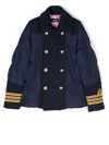 Dsquared2 Double-breasted Padded Jacket In Blue