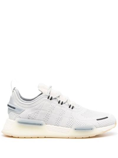 Adidas Originals Low-top Perforated Suede Sneakers In Greone/owhite/halsil