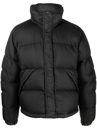 Ten C Aspen Quilted Nylon Down Jacket In Black