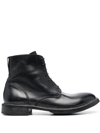 MOMA TRONCHETTO LEATHER ANKLE BOOTS