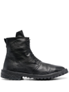 MOMA LACE-UP LEATHER ANKLE BOOTS