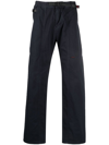 Gramicci Mid-rise Straight-leg Trousers In Blue