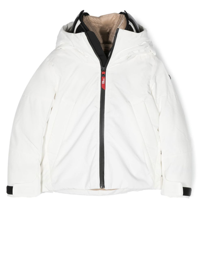 Ai Riders On The Storm Young Kids' Graphic-print Padded Jacket In White