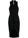 A. ROEGE HOVE RIBBED CUT-OUT DRESS