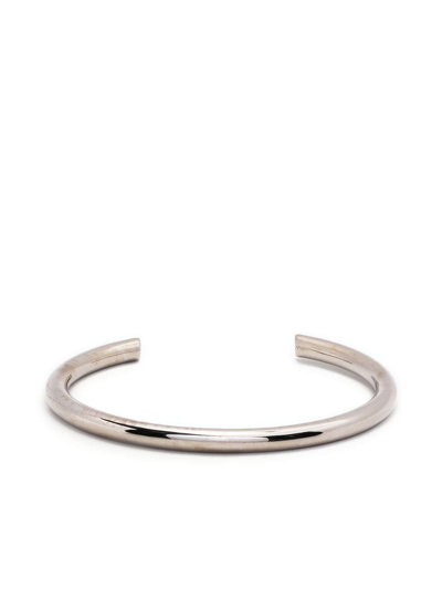 Aeyde Open-back Bracelet Cuff In Silver