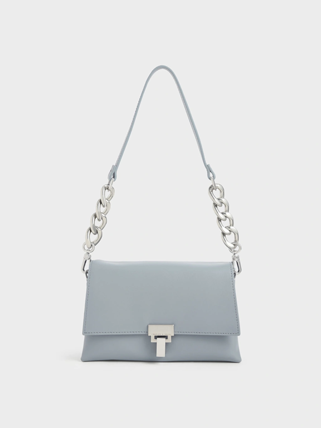 Charles & Keith Leather Push-lock Shoulder Bag | ModeSens