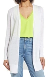 Halogen Cozy Long Cardigan In White