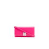 GIVENCHY (VIP) PINK 4G EMBLEM LEATHER CHAIN WALLET,BB60J7B15S19280679