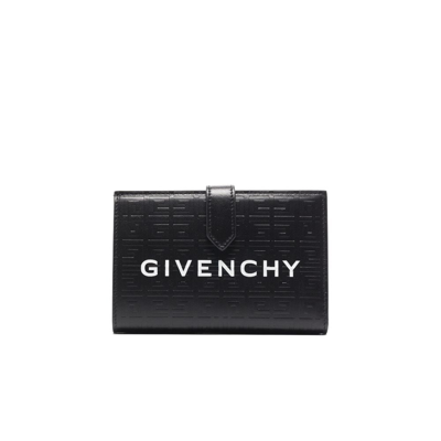 Givenchy (vip) Black G Cut 4g Leather Bifold Wallet
