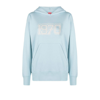 KENZO BLUE LOGO PRINT COTTON HOODIE,FC62SW0204MC19018244