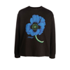 Kenzo Black Boke Flower-print Cotton Sweatshirt In Black