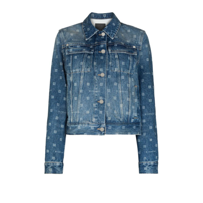 Givenchy (vip) Blue 4g Monogram Denim Jacket