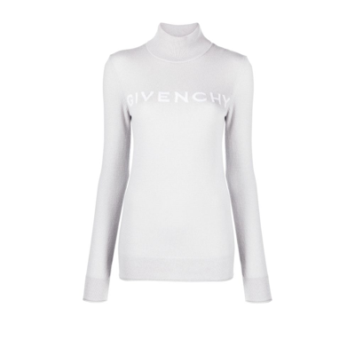 Givenchy (vip) Grey Logo Roll Neck Cashmere Sweater