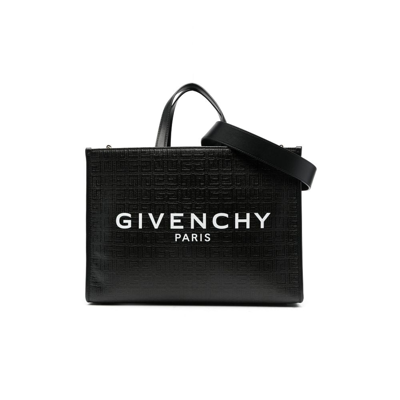 Givenchy (vip) Black 4g Logo Medium Tote Bag