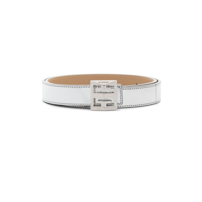 Givenchy (vip) Silver Tone 4g Buckle Leather Belt