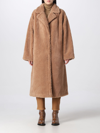 Stand Studio Fur Coats  Woman In Sand