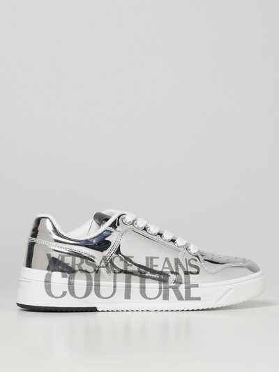 Versace Jeans Couture Sneakers  A Specchio Con Logo. Altezza Del Tacco Interno: Sacchetto Antipolvere In Silver