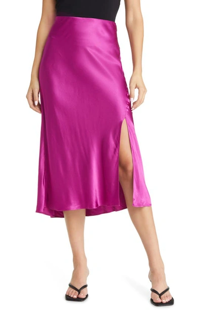 Rails Maya Satin A-line Skirt In Pink