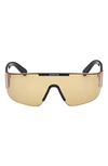 Moncler Ombrate Shield Sunglasses In Black Gold