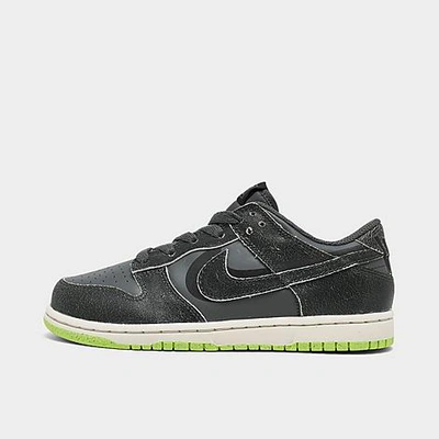 Nike Kids' Dunk Low Se "halloween Cauldron " Trainers In Iron Grey/phantom/ghost Green