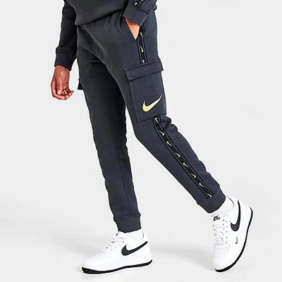 Nike Kids' Sportswear Repeat Fleece Cargo Jogger Pants In Dark