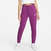 Nike Women's Sportswear Club Fleece Mid-rise Slim Jogger Pants In Purple