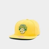 Mitchell And Ness Seattle Supersonic Nba Hardwood Classics Snapback Hat In Sonics Yellow