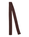 Zegna Ties & Bow Ties In Dark Brown