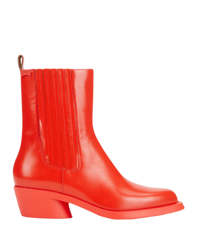 Camper Ankle Boots In Red