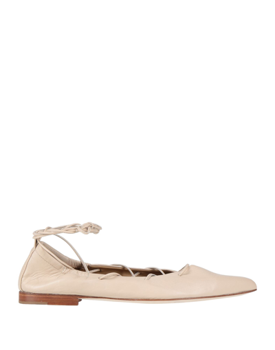 Anna F. Ballet Flats In Beige