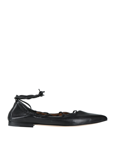 Anna F. Ballet Flats In Black