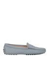 Tod's Loafers In Sky Blue