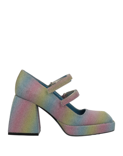 Nodaleto Woman Pumps Green Size 8.5 Textile Fibers