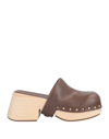 Marsèll Woman Mules & Clogs Brown Size 6 Calfskin