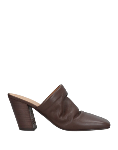 Marsèll Woman Mules & Clogs Dark Brown Size 6 Calfskin