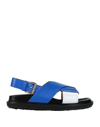 Marni Sandals In Bright Blue