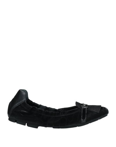 Hogan Ballet Flats In Black