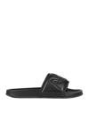 Ambush Woman Sandals Black Size 8 Soft Leather, Textile Fibers In Black
