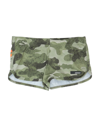 RRD RRD TODDLER GIRL BEACH SHORTS AND PANTS MILITARY GREEN SIZE 6 POLYESTER, ELASTANE