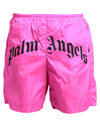 Palm Angels Swim Trunks In Fuchsia