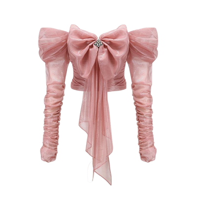 Nana Jacqueline Sydney Bow Top (pink) (final Sale)