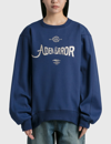 Ader Error Navy Verif Sweatshirt In Blue