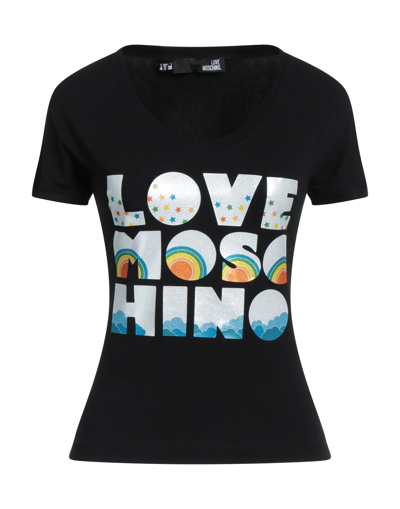 Love Moschino T-shirts In Black