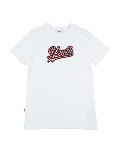 Msgm Babies' T-shirts In White